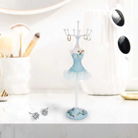 Jenngaoo Hanging Jewelry Organizer, Dress Display Stand Jewelry Tree, Earrings Rack Necklace Holder Decoration Supplies for Home Shop Salon(1)