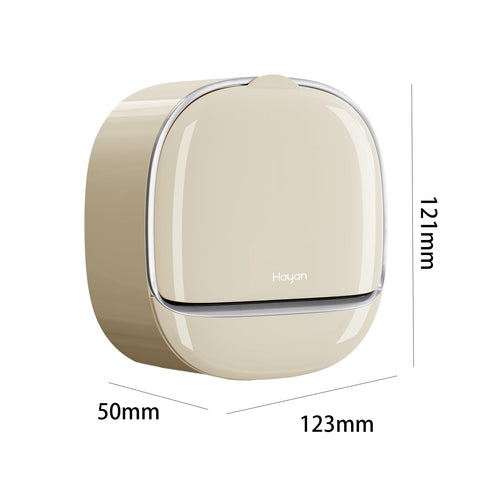 Soap Holder with Drainage & Lid, Plastic Self Adhesive Wall Mount Bar Dish Holder for Bathroom Shower (Creamy white)
