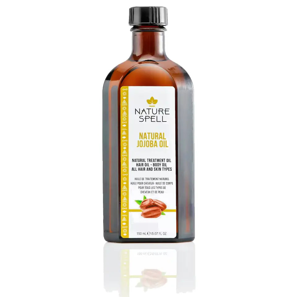 Nature Spell Jojoba Oil for Hair & Skin 150ml – Hair Oil for Dry Damaged Hair