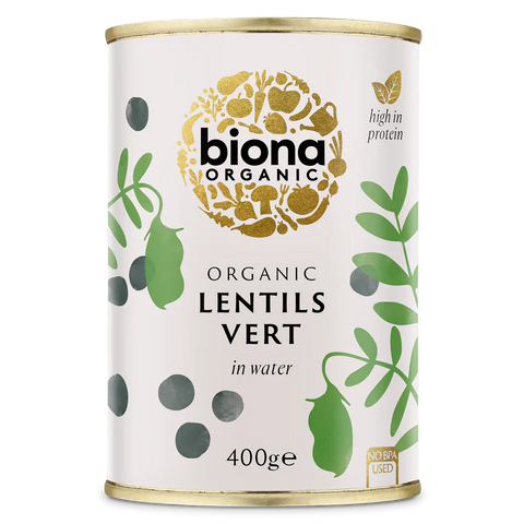 Organic Lentils Vert - 400g  - Biona