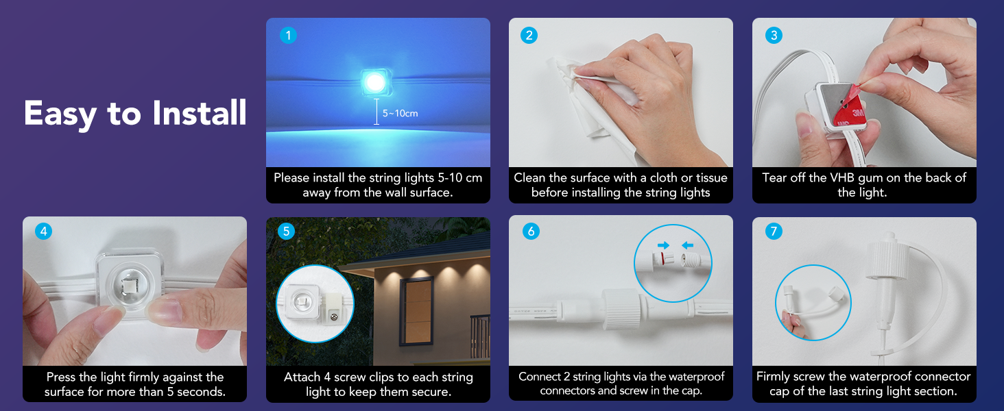 GOVEE RGBIC PERM OUTDOOR LIGHTS 30M IP67