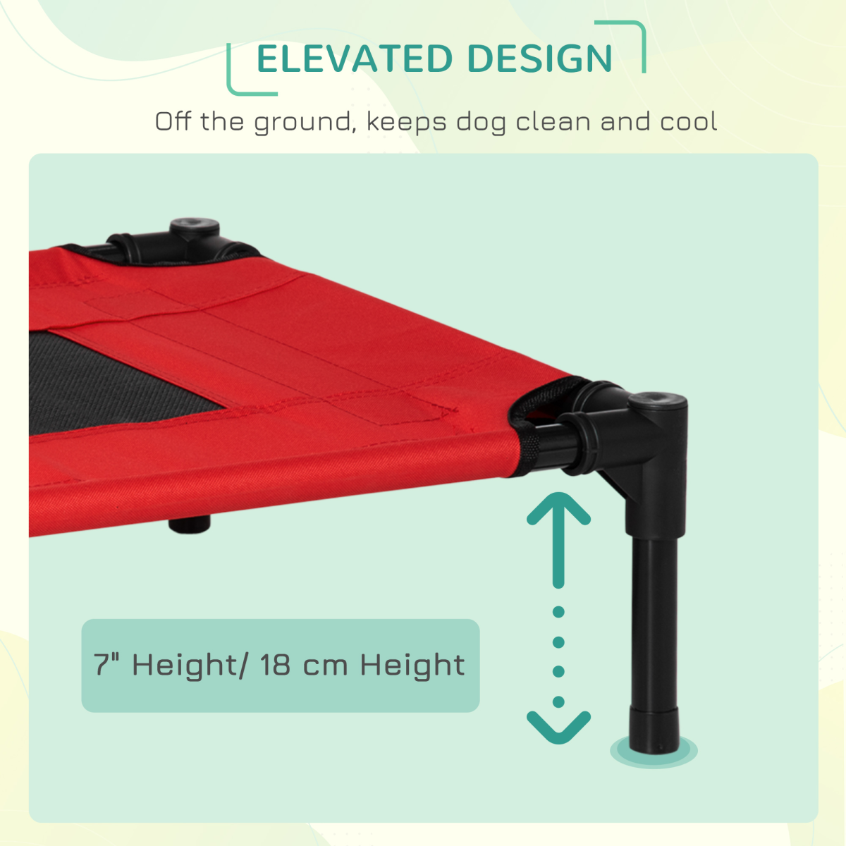 Elevated Pet Bed Cool Cot Dog Cat Portable Folding Home Camping Hammock Foldable