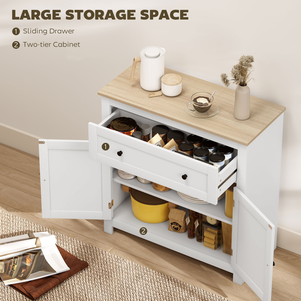 Kitchen Sideboard Storage Cabinet