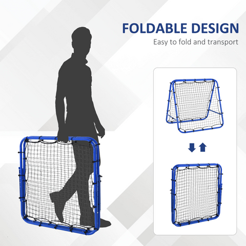 Rebounder Net Football Target Goal Training Adjustable Angles HOMCOM