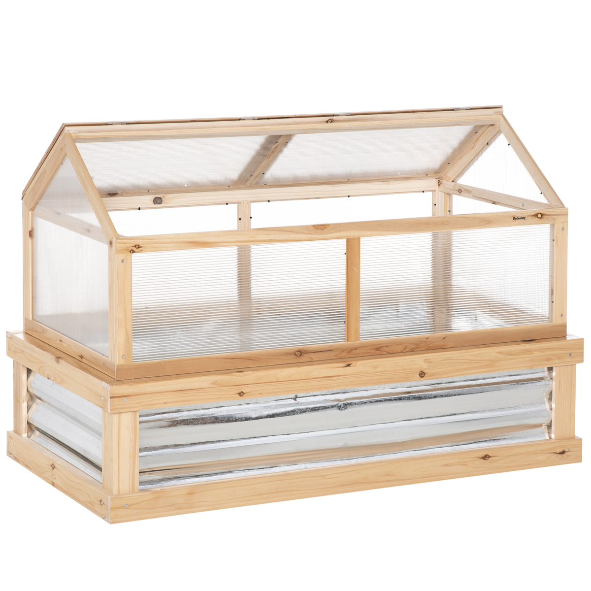 Raised Garden Flower Bed Kit with Greenhouse