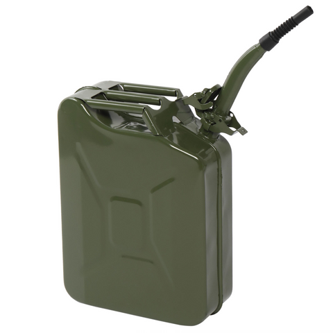 【Same Code：97686520】20L Portable American Fuel Oil Petrol Diesel Storage Can Army Green