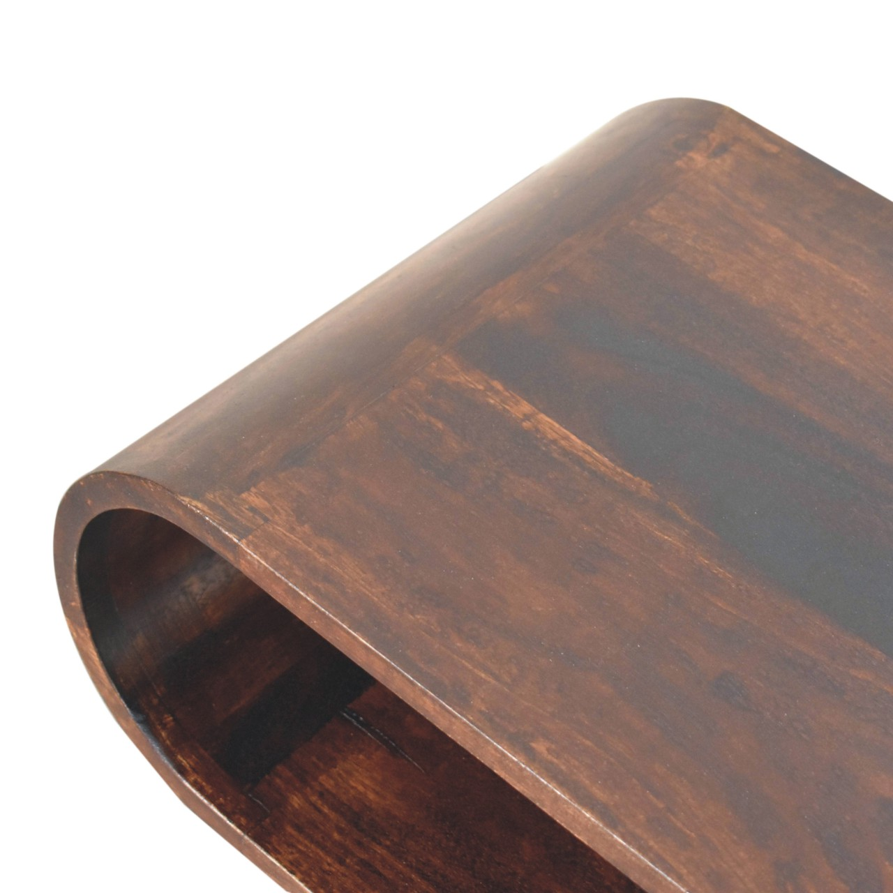 Artisan Furniture Solid Wood Amaya Light Walnut Coffee Table, Brown