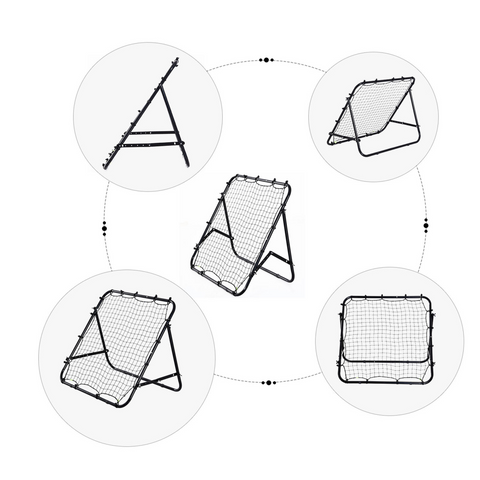 Rebounder Net Kids Adults Football Training Aid Practice Adjustable  HOMCOM