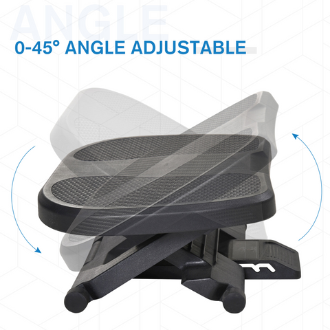Adjustable Under-Desk Footrest Height Angle Tilt Anti-Slip HOMCOM