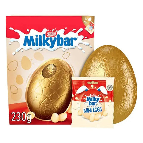 Milkybar White Chocolate Giant Easter Egg 230g (Case of 4)