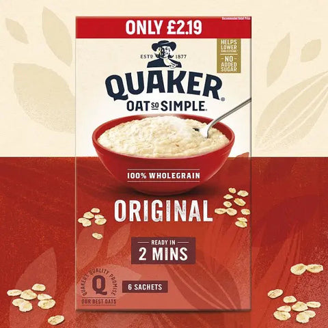 Quaker Oat So Simple Original Porridge Sachets (Case of 8)