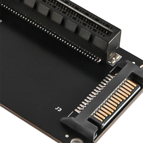 VOANZO Oculink SFF-8611/8612 to PCI-E 4.0 x16 Expansion Card with SATA Power Connector for External Graphics Cards