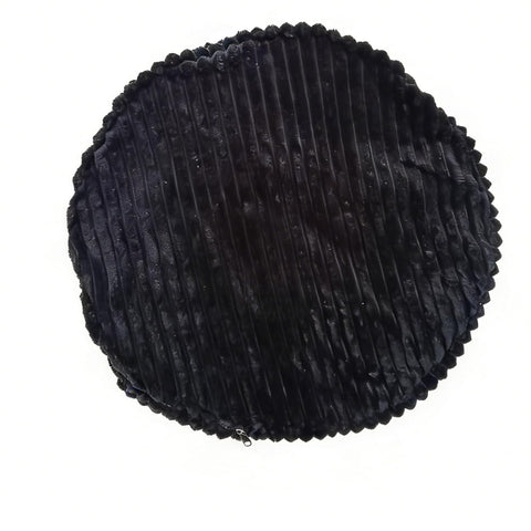 lygooh Unstuffed Footstool Bean Bag Cover Round Pouf Ottoman Foot Stool