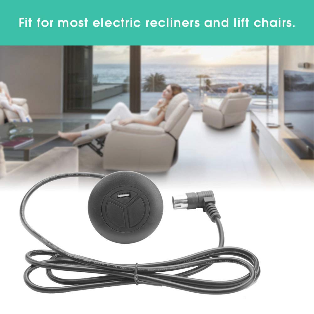 Electric Recliner Switch, 2 Button Hand Control Power Recliner Switch, Hand Controller Switch for Electric Recliner Lift Chair Sofa