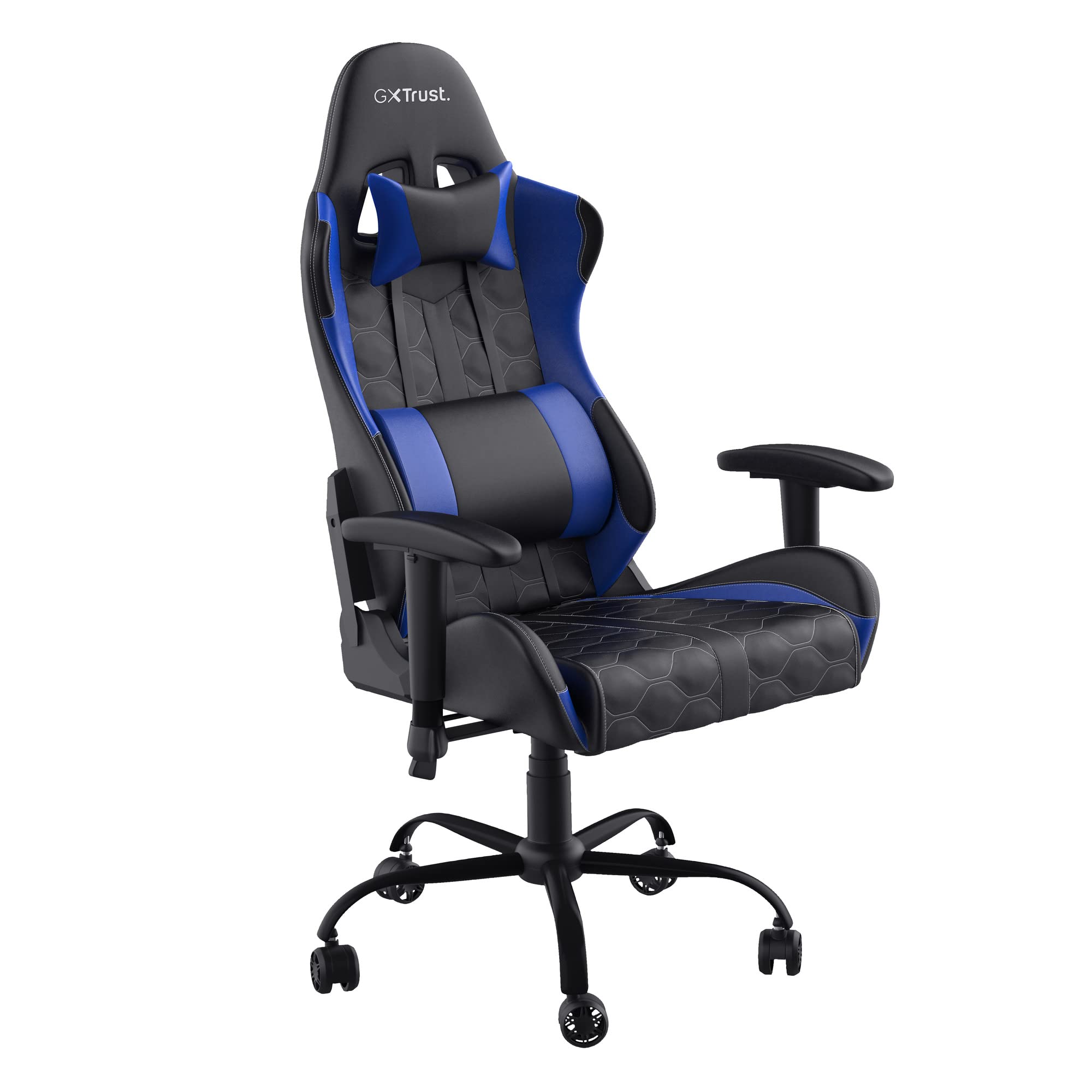 Trust Gaming GXT 708B Resto Gaming Chair, PC Desk Chair, Full 360° Rotatable Seating, Strong and Robust Metal Base Frame, Chair for Computer