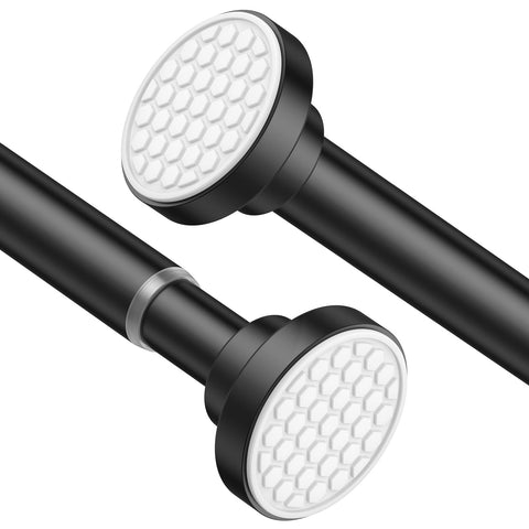 AIZESI Small Shower Pole,Tension Rods 70 To 130 Cm, 1” Diameter Spring Tension Curtain Rod, Tension Rods For Curtains, Extendable Tension Pole
