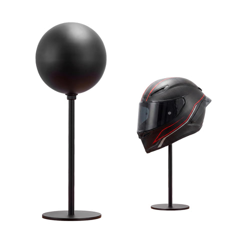 JOOM Freestanding Helmet Stand Metal Motorcycle Holder Rack Desktop Black