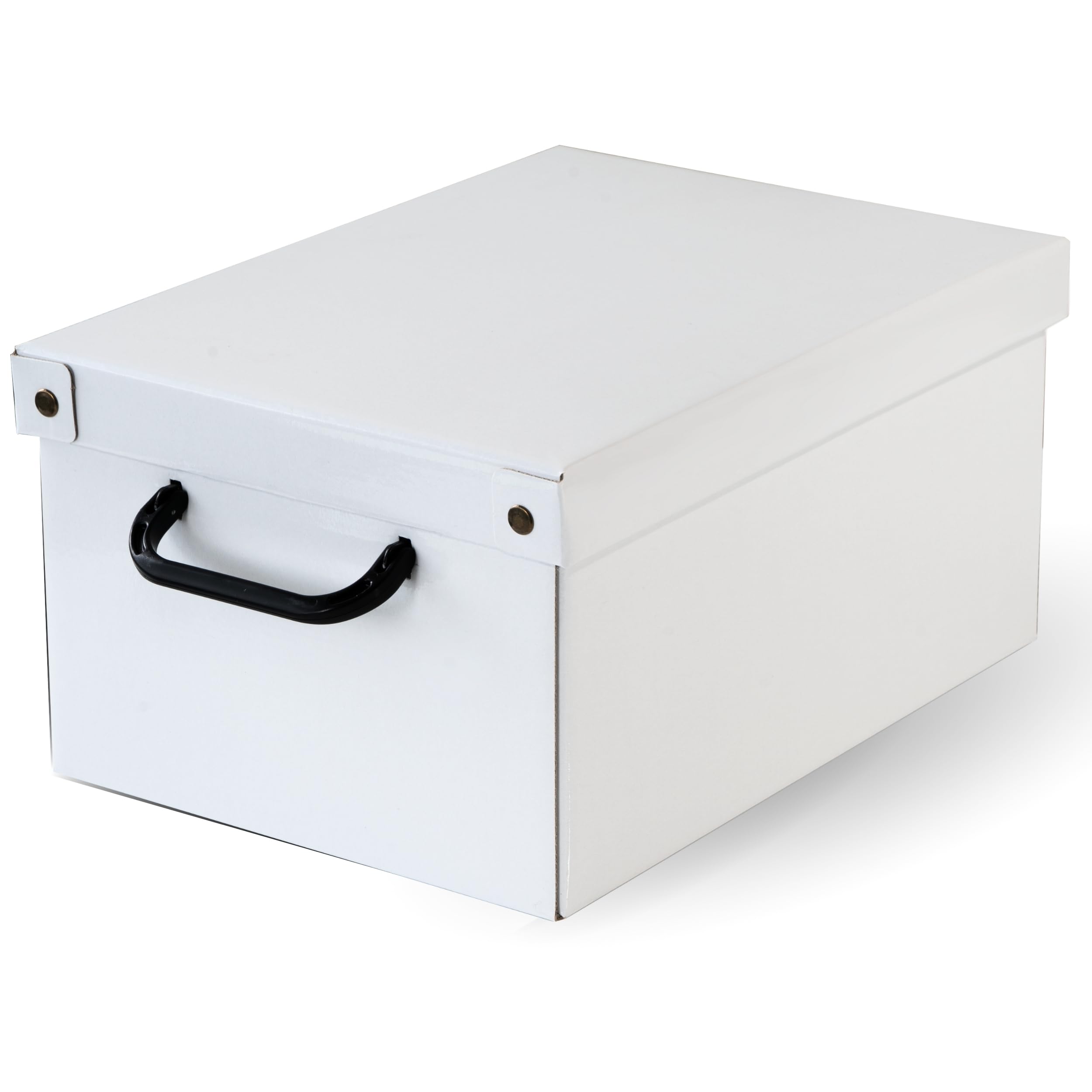 Lavatelli Cardboard Storage Boxes with Lid White 25x35x17.5cm Home Storage