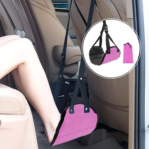 Foot Hammock for Flight, Airplane Essentials, Plane Essentials Pink