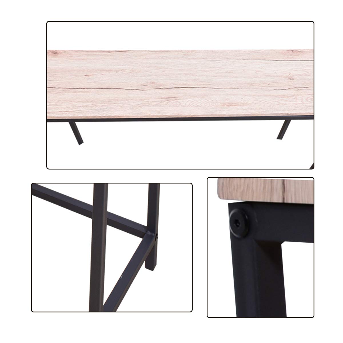 HOMERECOMMEND Console Sofa Table End Tables Computer Desk Coffee Snack Console Tables for Living Room Or Corridor Hallway