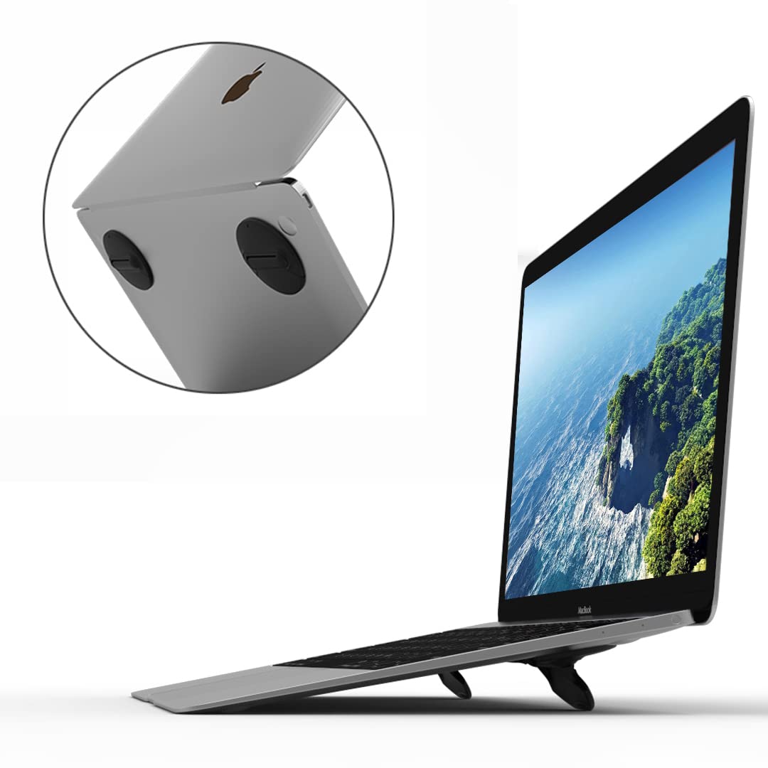 CQTECH Laptop Stand for Desk, Computer Keyboard Riser Stand, Ergonomic Invisible Laptop Cooling Pad