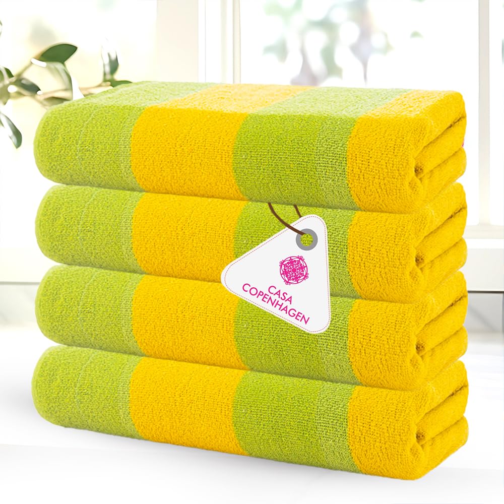 CASA COPENHAGEN Malibu beach towels, designed in Denmark, durable and hard-wearing, quick-drying, for pool, bath & shower, 76x152 cm