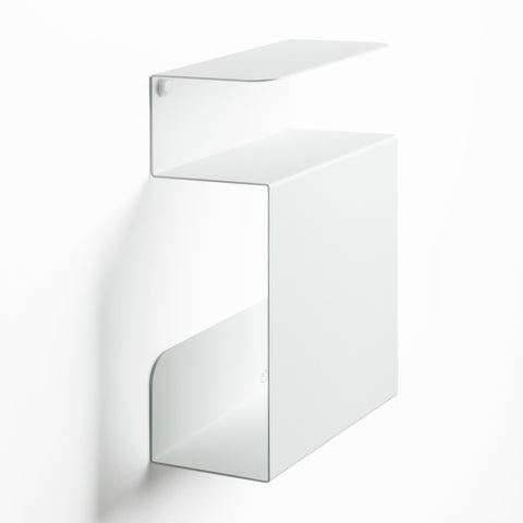 etterr | Bedside Cabinet | 100% Steel | Made in Europe | White Bed Side Table | Floating, Narrow