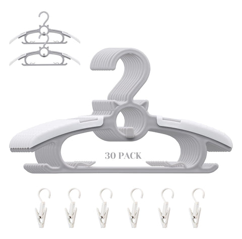 Gencuoir Baby Room Hangers, Ultra Thin Non-Slip and Extendable Clothes Hangers for Newborns