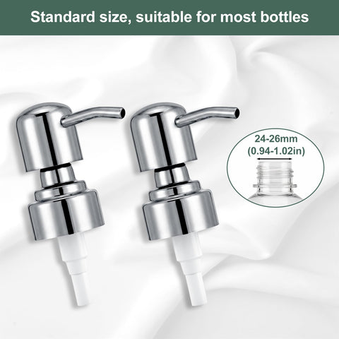 2 Pack Silver Replacement Pump for Soap Dispenser
