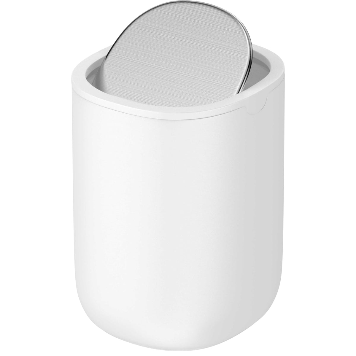 EverGrove Mini Table Bin,Desktop Trash Can (Arctic White, 1.5, Litres)
