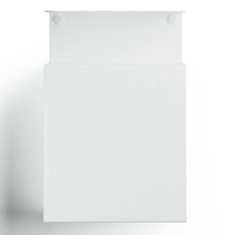 etterr | Bedside Cabinet | 100% Steel | Made in Europe | White Bed Side Table | Floating, Narrow