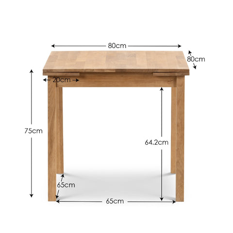 Julian Bowen Coxmoor Extending Dining Table, Oak