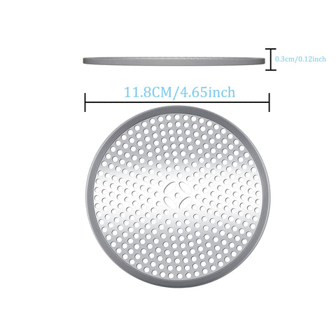 2Pack Shower Drain Hair Catcher Stainless Steel & Silicone Bath Shower Drain Protector Mesh Sink Strainer Drain Filter Shower Plughole Cover for