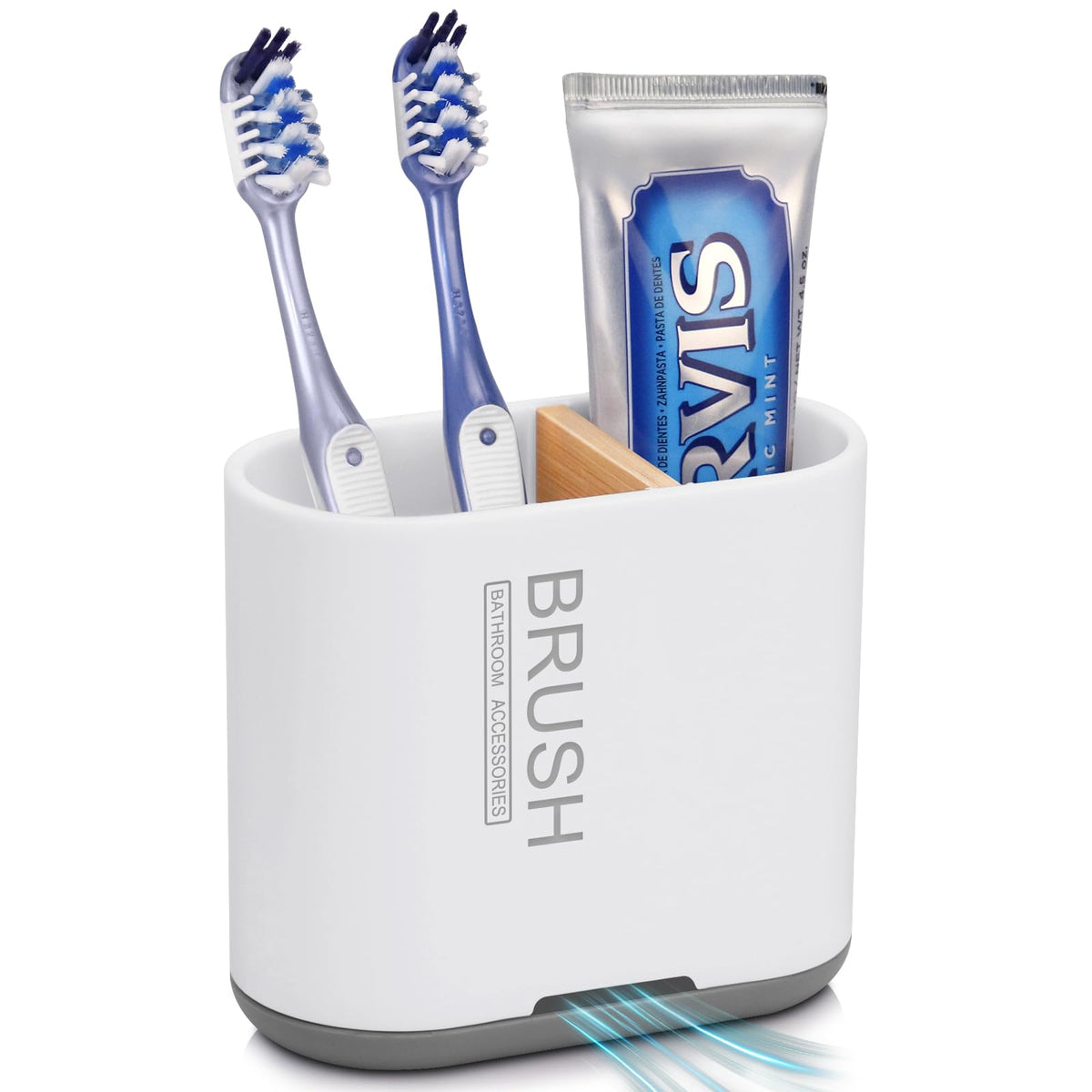 PARKMANI Electric Toothbrush Holders for Bathrooms, Toothbrush and Toothpaste Holder, Detachable Bathroom Toothbrush Caddy With Drainage for Family