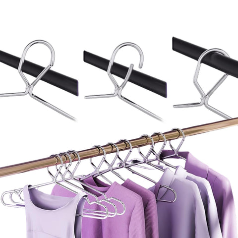 Trrcylp 4mm Lockable Coat Hangers Heavy Duty Windproof Clothes Hangers