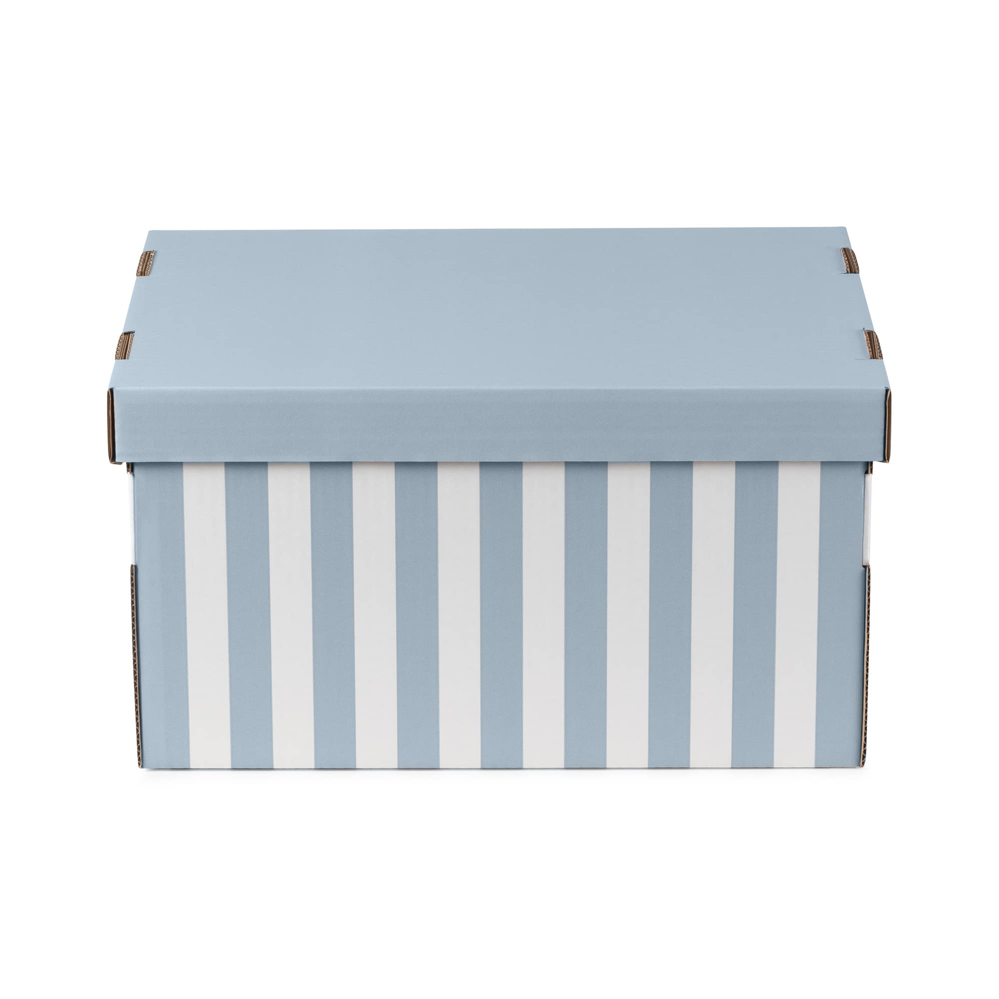Compactor Mariniere Collection Set of 2 Shirt Cardboard Boxes, Size M, Blue, Bamboo Fiber