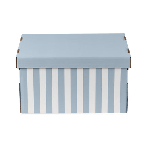 Compactor Mariniere Collection Set of 2 Shirt Cardboard Boxes, Size M, Blue, Bamboo Fiber