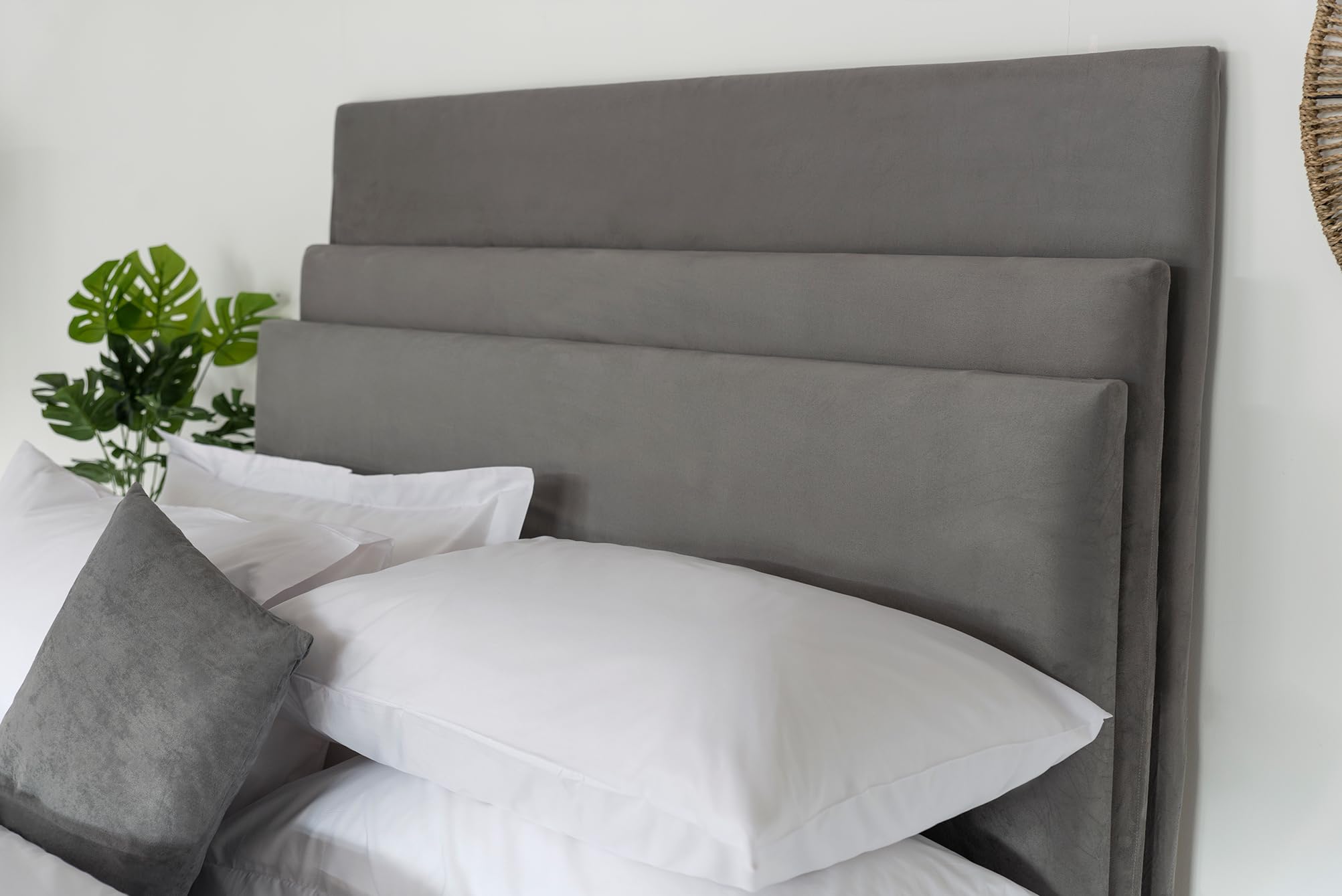 Belledorm Headboard Wrap (Charcoal, King)