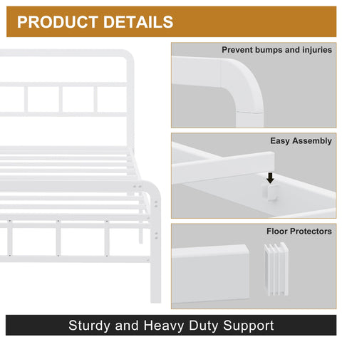Yicensen Super King Bed Frame with Headboard and Footboard
