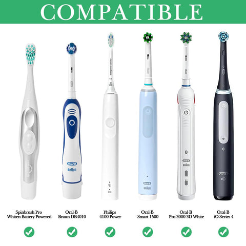 Linkidea Wall Mount Electric Toothbrush Holder with Cover for Bathroom, 5 Slots Power Tooth Brush Organizer Compatible with Oral-B iO Series