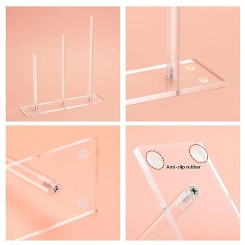 SANTUO Acrylic Hair Accessories Organiser for Silk Hair Ties, Hair Scrunchies Display Rack
