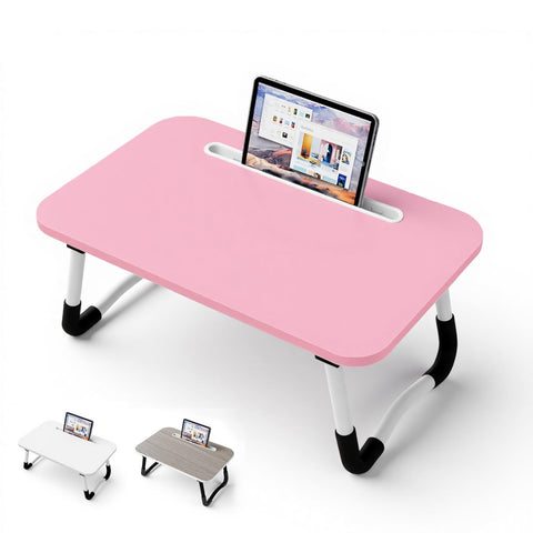 Small Laptop Bed Desk - Lap Desk 48 x 30cm for Breakfast Tray Table, Eating, Reading, Writing, Working, Laptop Stand for Bed, Sofa, Office and Home