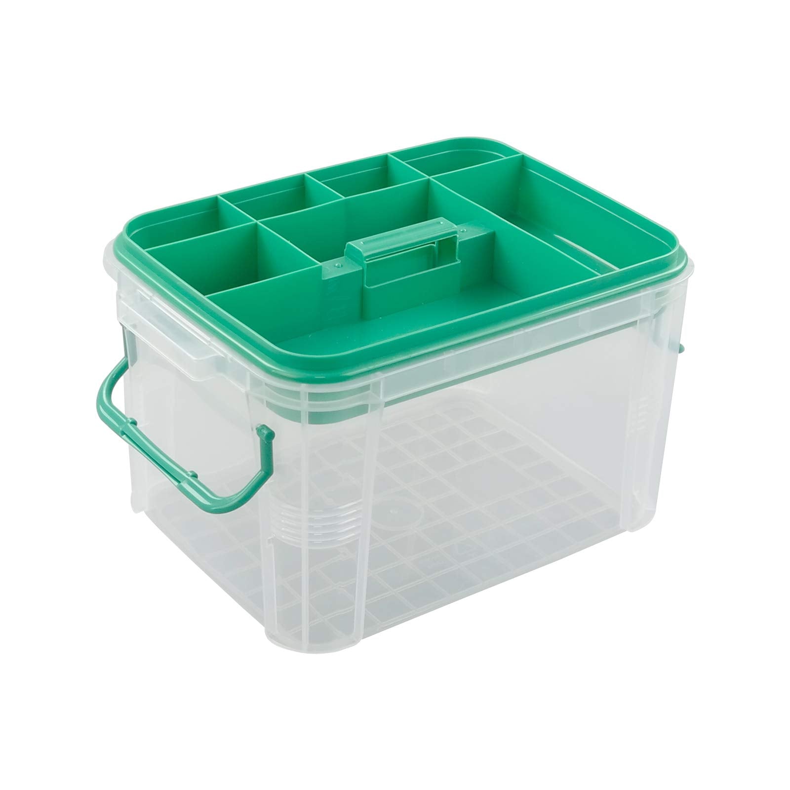 Callyne Set of 1 Clear Storage Box Container, Family First Aid Box Medicine Box Organizer