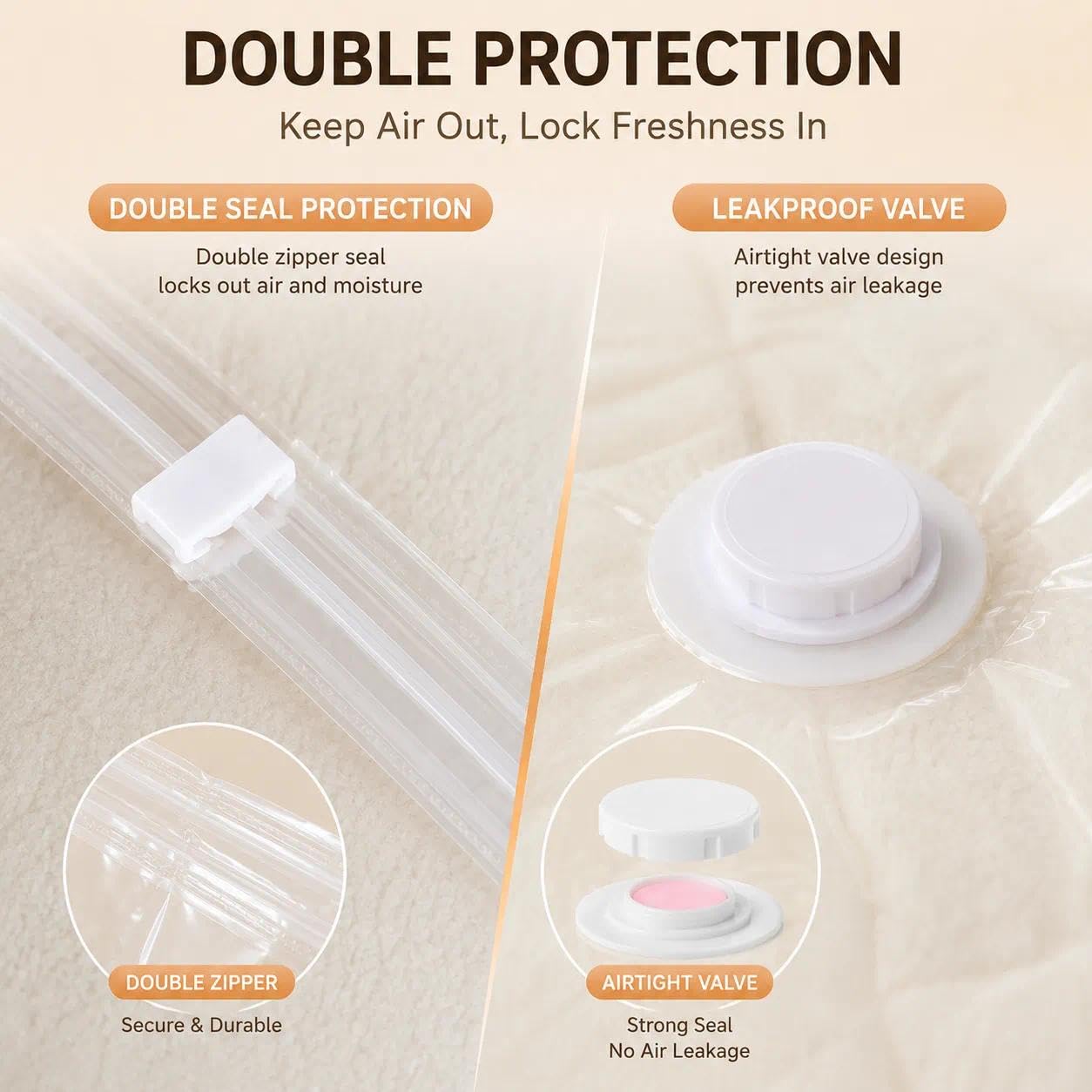 9 Pack Vacuum Storage Bag with Electric Pump, for Travel Vacuum Bags