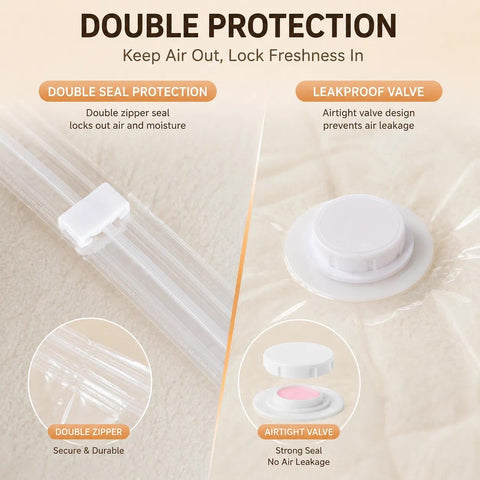 9 Pack Vacuum Storage Bag with Electric Pump, for Travel Vacuum Bags