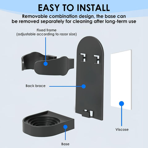 Electric Toothbrush Holder Wall Mounted, 4 Pack Self Adhesive Toothbrush Holders for Bathroom
