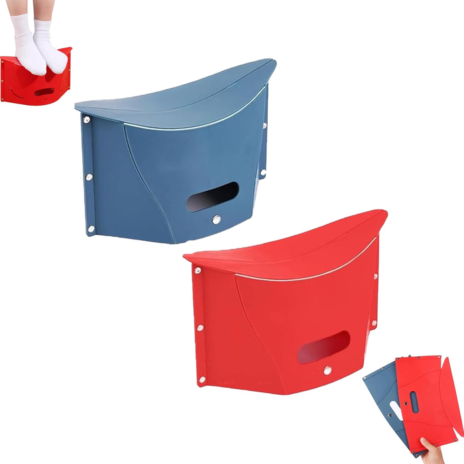 2 PCS Airplane Foot Rest, Folding Stool, Folding Foot Rest, Portable Airplane Footrests for Travel, Folding Foot Stools
