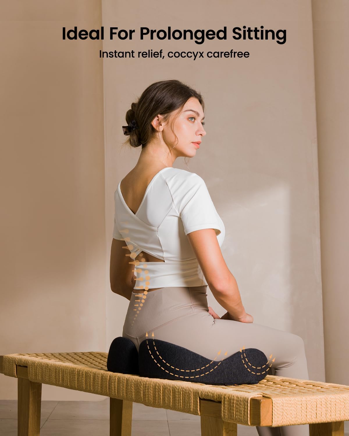 ProtoArc Ergonomic Coccyx Seat Cushion for Office Desk Chair