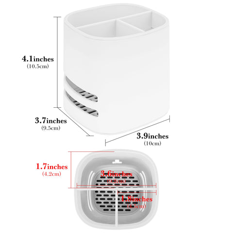Linkidea Electric Tooth Brush Holder for Bathroom, Plastic Organizer for Toothpaste, 3 Slots Countertop Stand Compatible with Oral-B iO Series