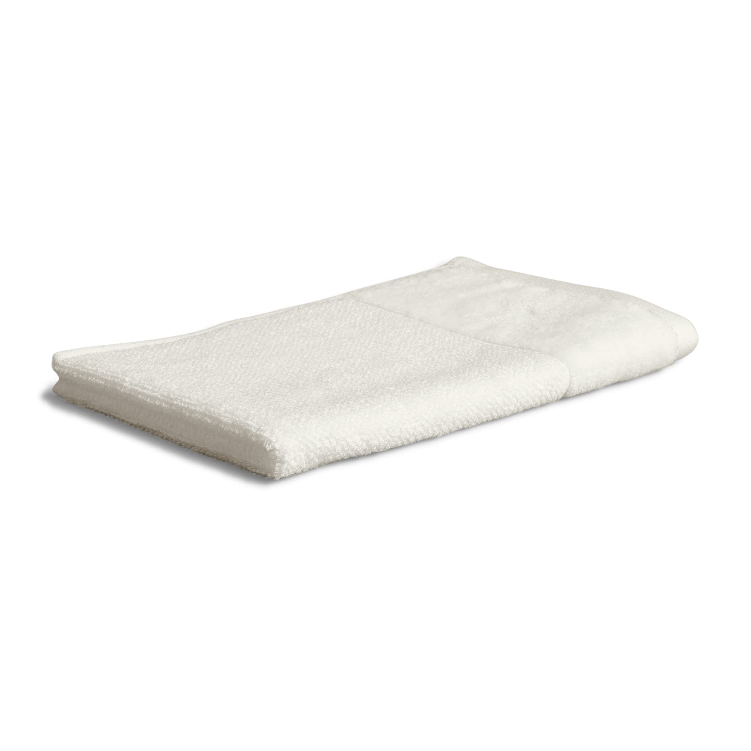 Möve Bamboo Luxe guest towel 30 x 50 cm made of 60% cotton / 40% viscose from bamboo cellulose, ivory